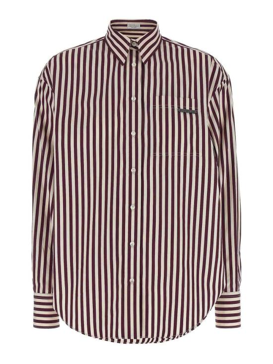  브루넬로 쿠치넬리 셔츠 MP601NB206C350 Dark Red