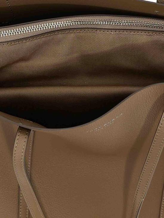 26SS 토리버치 레더 페리 토트백 169476250 Grey - TORY BURCH