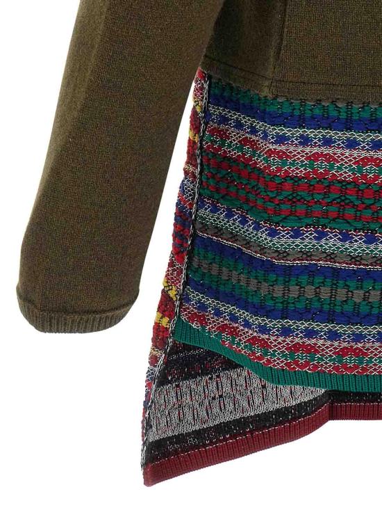 25FW 꼼데가르송 패턴 패치워크 가디건 PPN0031 Green - COMME DES GARCONS