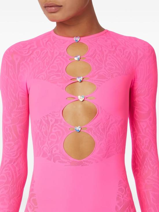  포스터 걸 점프수트 JANICELONGSLV SHOCKINGPINK Fuchsia - POSTER GIRL