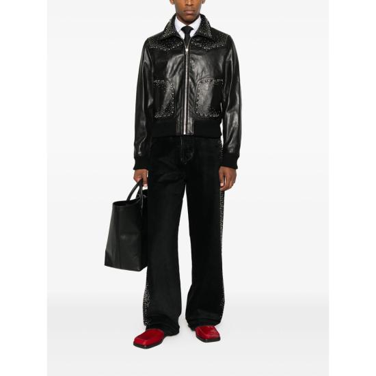 25FW 아미리 가죽 자켓 AMLTBB1010 BLACK - AMIRI