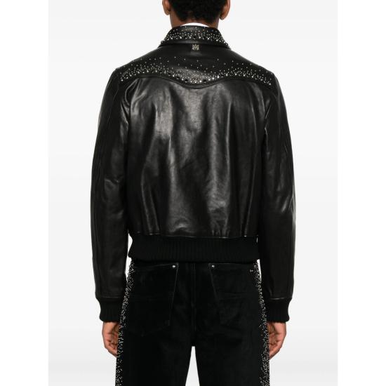 25FW 아미리 가죽 자켓 AMLTBB1010 BLACK - AMIRI