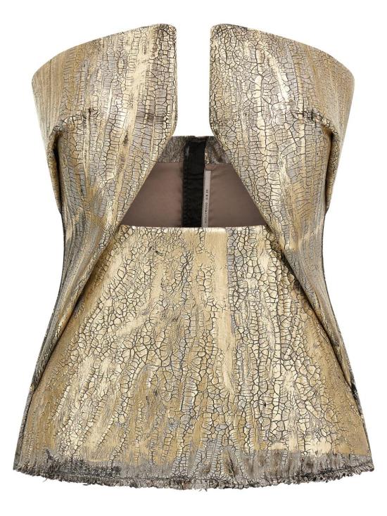 25SS 릭 오웬스 민소매 티셔츠 RP01E7130SGMC02 GOLD