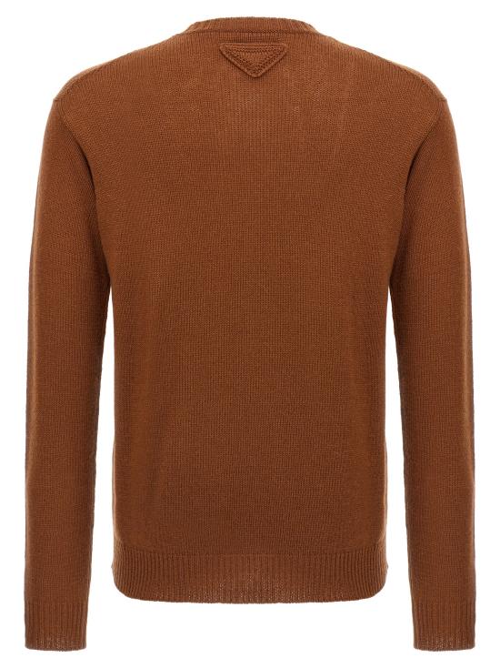 25FW 프라다 가디건 UMB882SOOO15O5F0005 Brown - PRADA