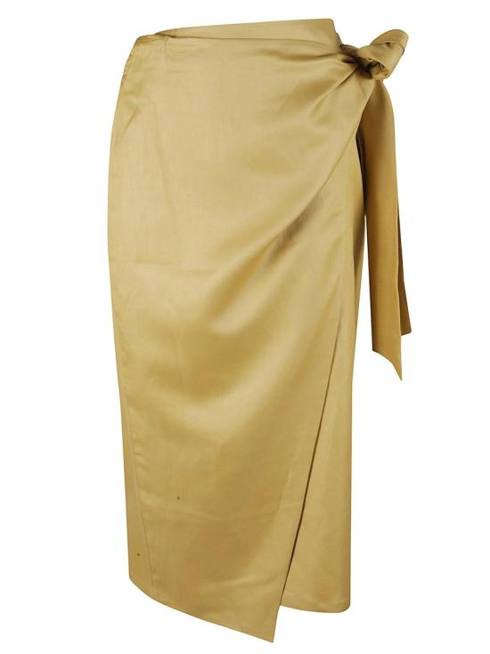 25SS 막스마라 롱 스커트 2511101032600 006 Yellow