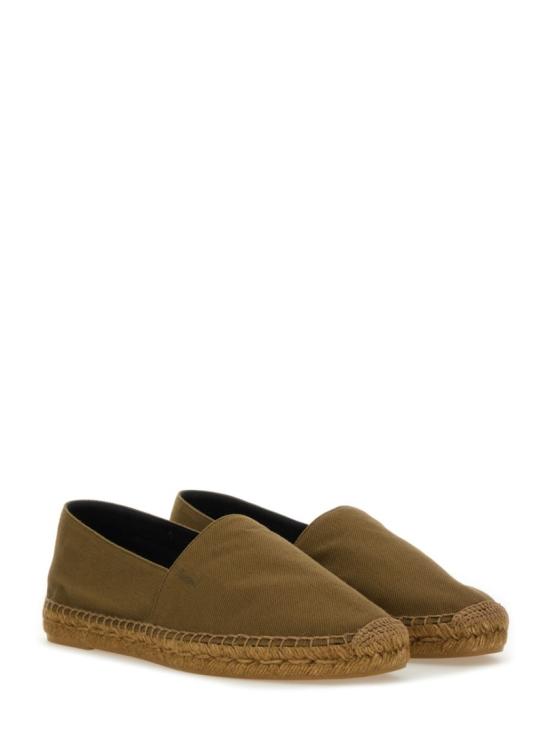  생로랑 코튼 캔버스 에스파드리유 818117 AADNX3302 Green - SAINT LAURENT