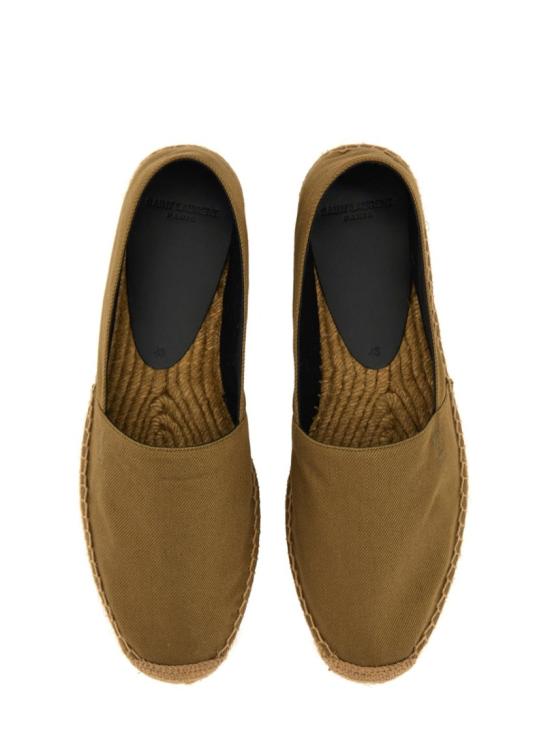  생로랑 코튼 캔버스 에스파드리유 818117 AADNX3302 Green - SAINT LAURENT