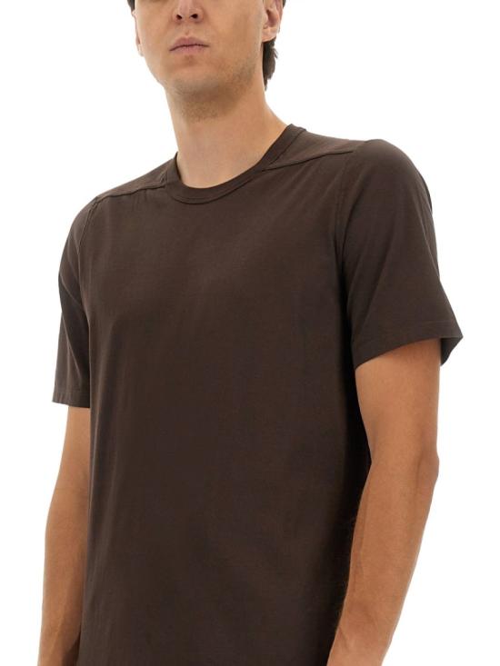 25FW 릭 오웬스 반팔 티셔츠 RU02E1264 JA78 Brown - RICK OWENS