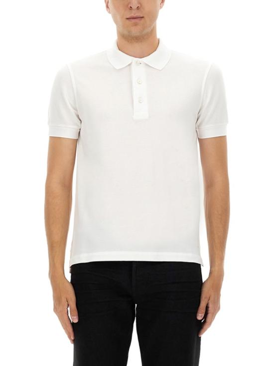 25FW 톰포드 폴로 티셔츠 JPS011 JMT013AW002 White