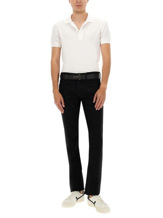 25FW 톰포드 폴로 티셔츠 JPS011 JMT013AW002 White - TOMFORD