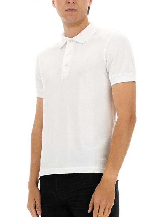 25FW 톰포드 폴로 티셔츠 JPS011 JMT013AW002 White - TOMFORD