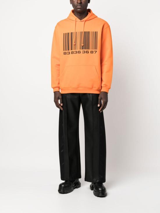  베트멍 후드 티셔츠 VL14HD200O BARCODEFLUOORANGE Orange - VTMNTS