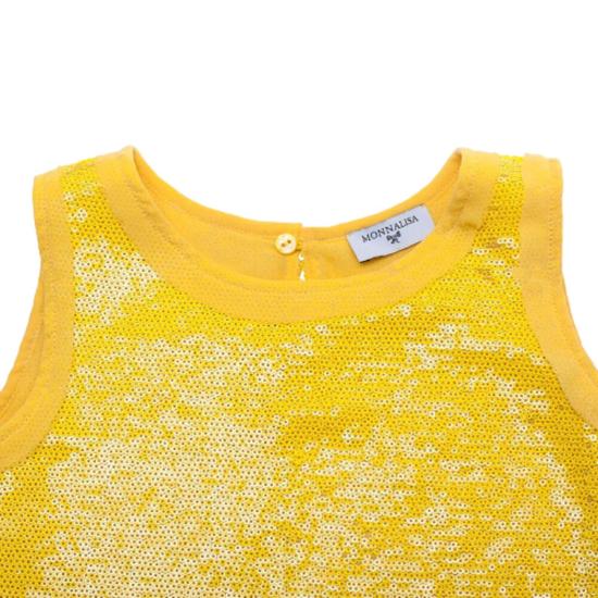  [키즈] 모나리자 원피스 171603 15 Yellow - MONNALISA