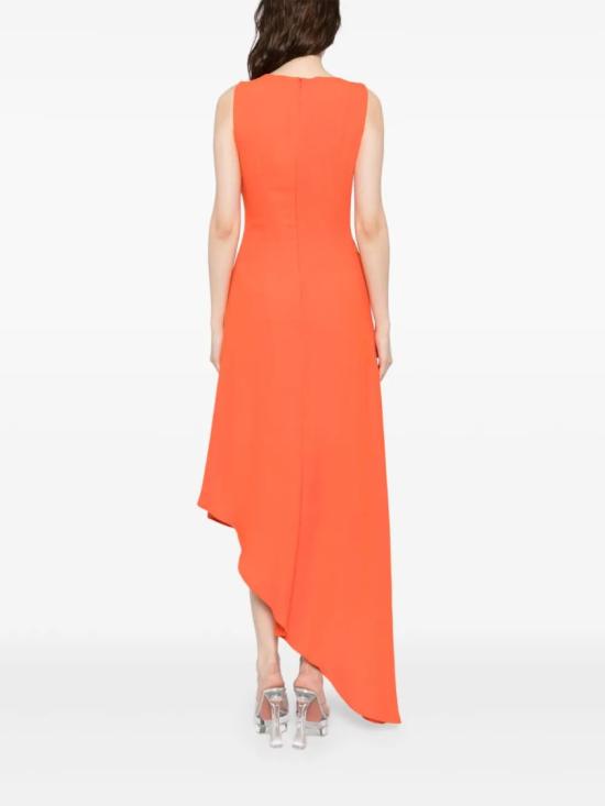  사이드 코베이시 롱 원피스 크레이프, 하이-로우 드레스, 매칭 자수 - SAIID KOBEISY