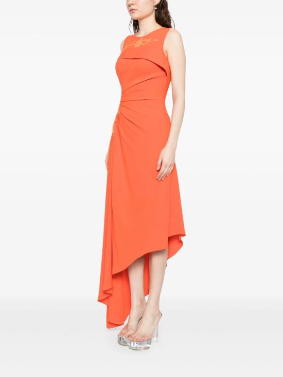  사이드 코베이시 롱 원피스 크레이프, 하이-로우 드레스, 매칭 자수 - SAIID KOBEISY