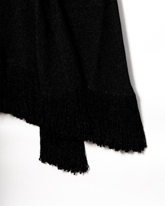 25FW 랑방 숏 원피스 RW DR9082 K059 E25 10 BLACK Black - LANVIN