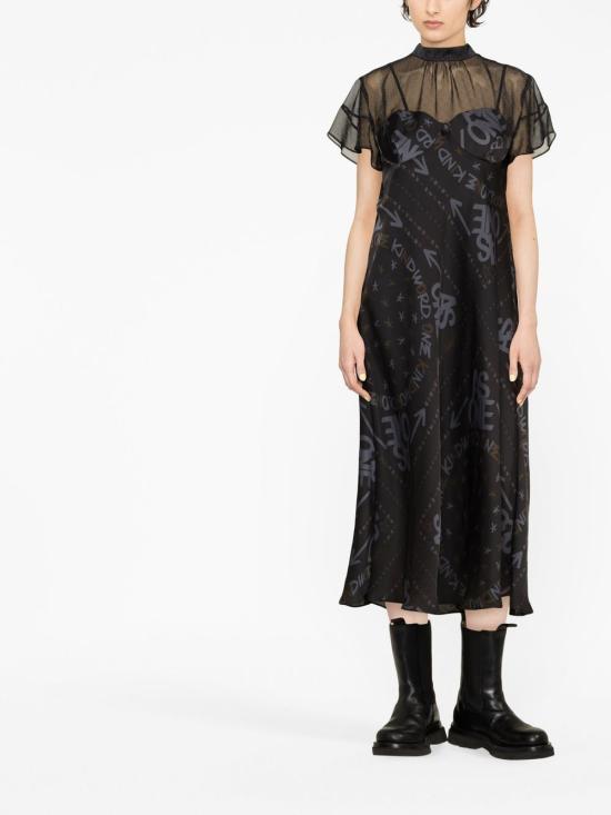  사카이 롱 원피스 23 06460 001 Black - SACAI