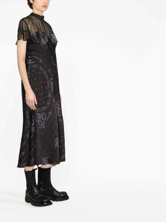  사카이 롱 원피스 23 06460 001 Black - SACAI