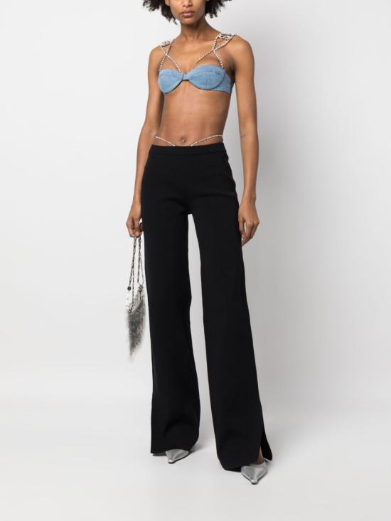  지씨디에스 스트레이트 팬츠 SS23W390803 02 Black - GCDS