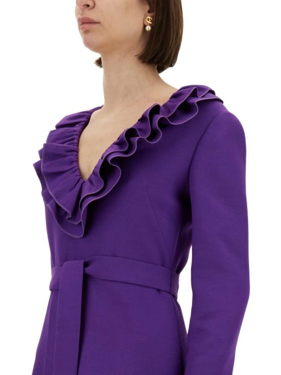 25SS 발렌티노 가라바니 미디 원피스 6B3VAES61CF R1B Purple - VALENTINO GARAVANI