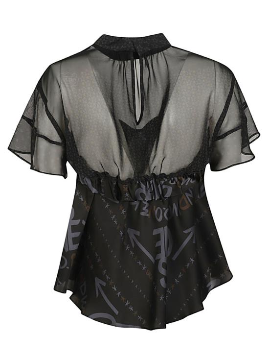  사카이 민소매 티셔츠 23 06461 001 Black - SACAI