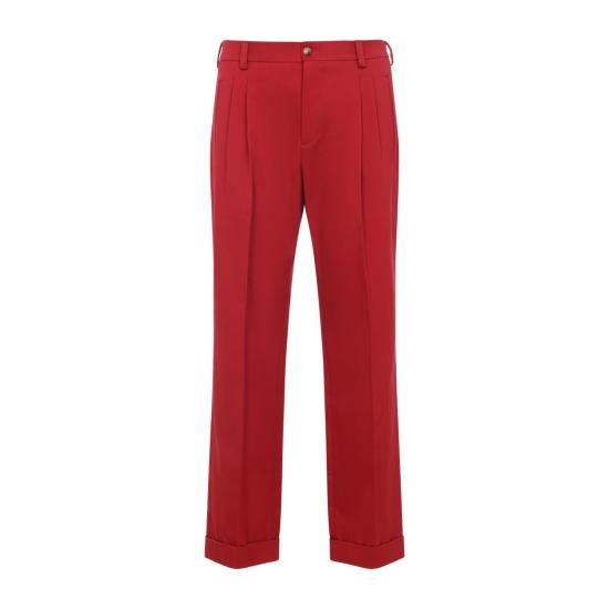 25FW 발렌티노 가라바니 스트레이트 팬츠 7V3RBN30AWU 1R0 RASPBERRY RED