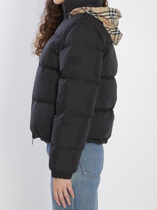 26FW 버버리 체크 테이프 앰블사이드 푸퍼 자켓 8110250 BLACK DOM - BURBERRY