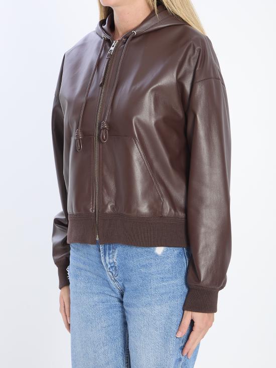 25FW 로에베 가죽 자켓 S359Y34L75 BROWN - LOEWE