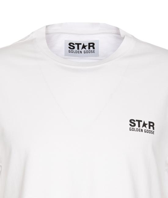 25FW 골든구스 반팔 티셔츠 GMP01220 P00087910283 White - GOLDEN GOOSE