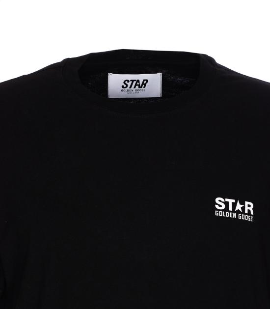 25FW 골든구스 반팔 티셔츠 GMP01220 P00087980203 Black - GOLDEN GOOSE