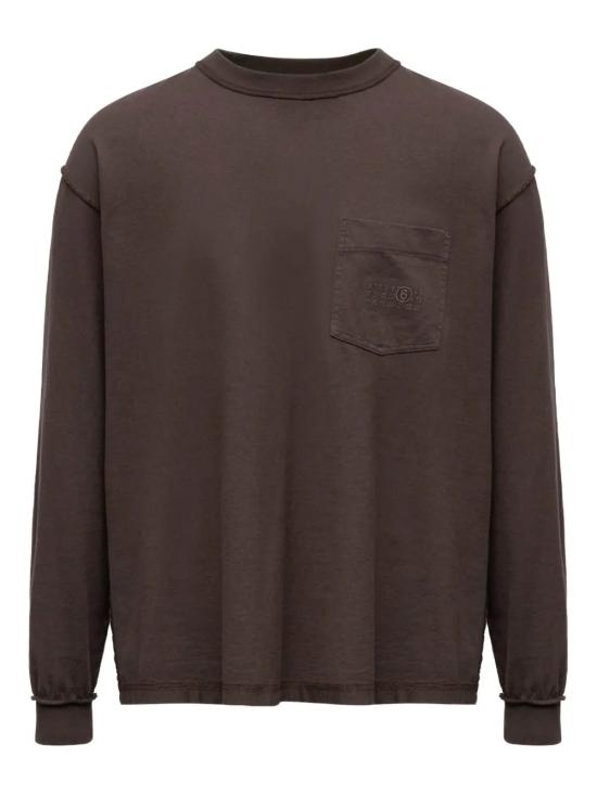 25FW MM6 메종마르지엘라 긴팔 티셔츠 SH0NH0016 M20050 143 Grey