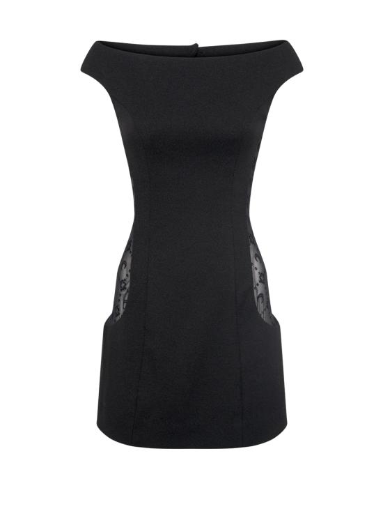 25FW 마린세르 미디 원피스 WDR398ACWOV0077 BK99 Black