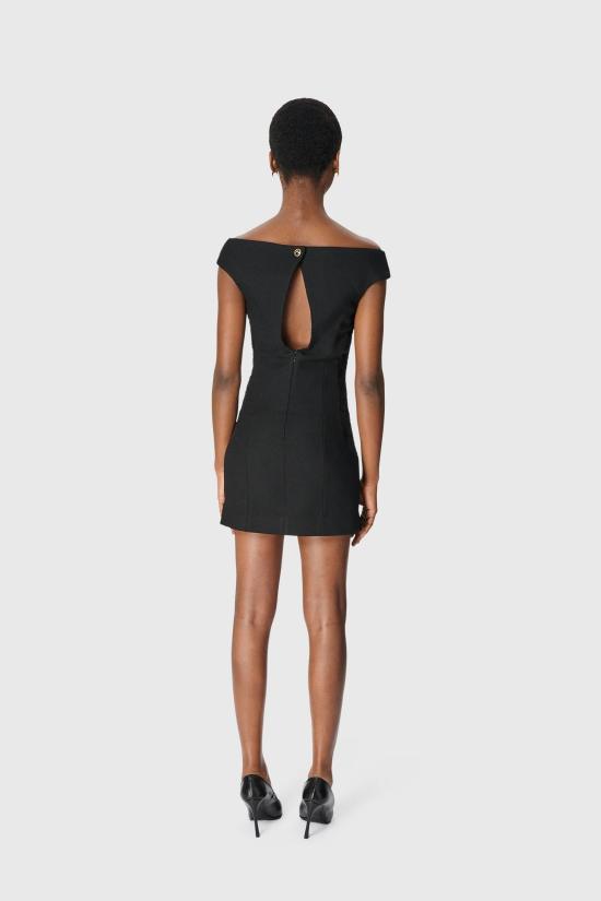 25FW 마린세르 미디 원피스 WDR398ACWOV0077 BK99 Black - MARINE SERRE