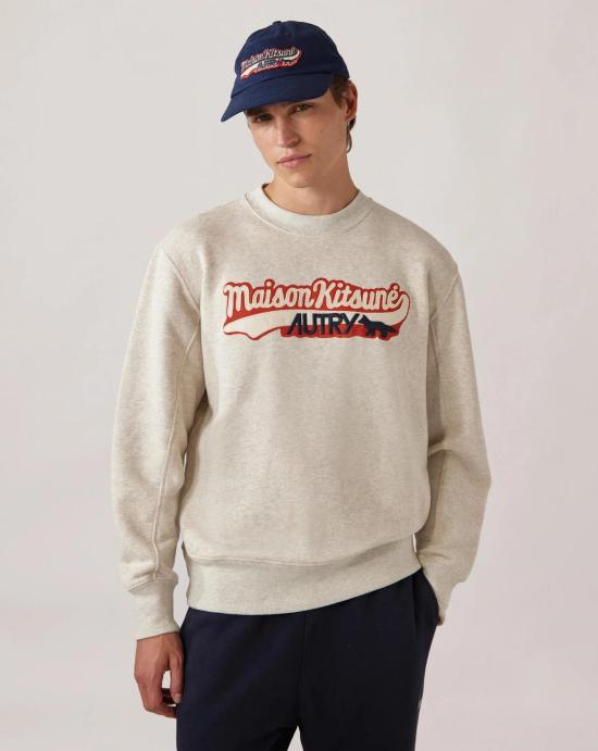 25FW 오트리 긴팔 티셔츠 SWPX MK1M GREY Grey - AUTRY