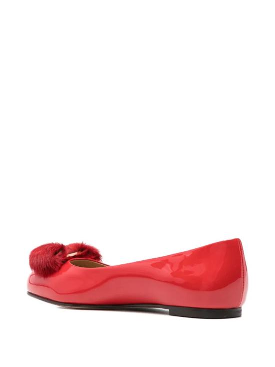 25FW 살바토레 페라가모 플랫 슈즈 01K911 0788079 FLAME RED - SALVATORE FERRAGAMO