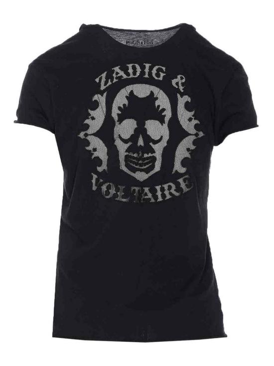 25FW 자딕앤볼테르 반팔 티셔츠 JWTS02820011 Black - ZADIG & VOLTAIRE