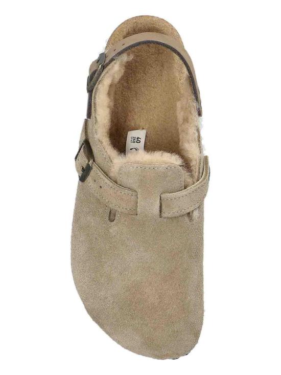 25FW 버켄스탁 Tokio 토키오 시어링 스웨이드 버클 클로그 뮬 샌들 1028349TAUPE Beige - BIRKENSTOCK