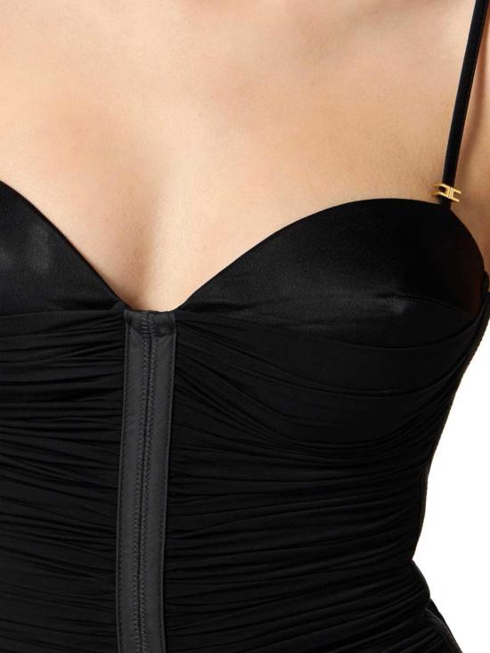 25FW 엘리자베타프랜치 미디 스커트 AB81556E2110 Black - ELISABETTA FRANCHI