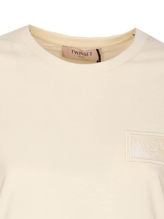 25FW 트윈셋 반팔 티셔츠 252TP205100059 White - TWINSET