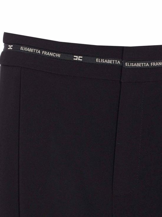 25FW 엘리자베타프랜치 스트레이트 팬츠 PA11656E2110 Black - ELISABETTA FRANCHI
