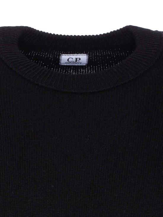25FW 씨피 컴퍼니 램스울 GRS 크루넥 렌즈 스웨터 RFCMKN707A110149A999 Black - C.P. COMPANY