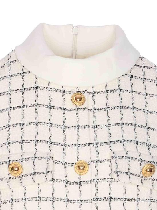 25FW 셀프 포트레이트 미디 원피스 125SCREAM White - SELF PORTRAIT