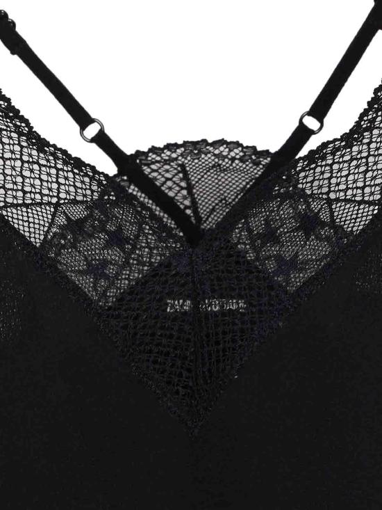  자딕앤볼테르 CHRISTY 크리스티 레이스 트리밍 실크 캐미솔 WWCR01313011 Black - ZADIG & VOLTAIRE