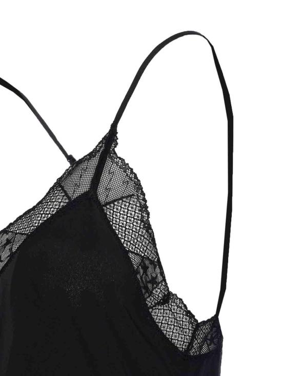  자딕앤볼테르 CHRISTY 크리스티 레이스 트리밍 실크 캐미솔 WWCR01313011 Black - ZADIG & VOLTAIRE