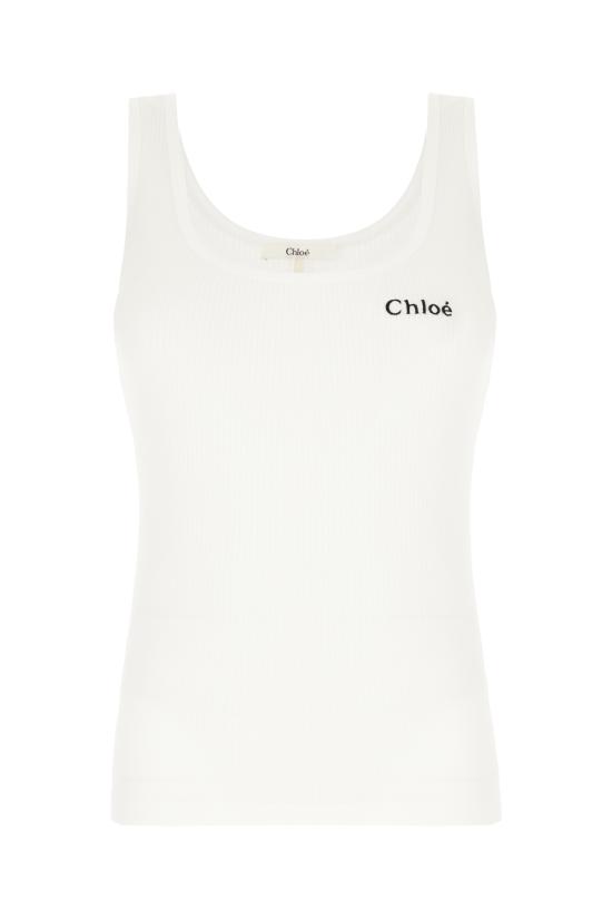 26SS 끌로에 민소매 티셔츠 CH25SJH12180 101 WHITE