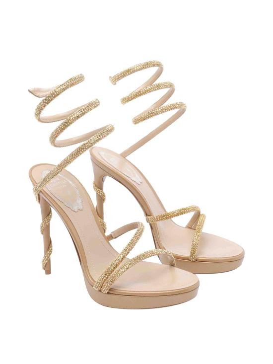 26SS 르네 카오빌라 뮬/슬리퍼 C12597120R001V184 Gold - RENE CAOVILLA