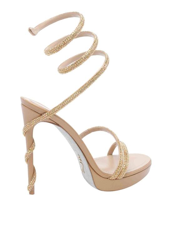 26SS 르네 카오빌라 뮬/슬리퍼 C12597120R001V184 Gold - RENE CAOVILLA