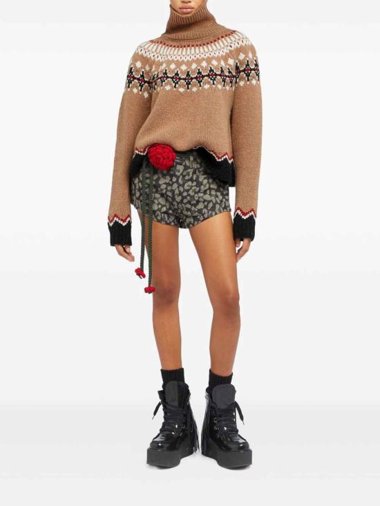 25FW 알라누이 터틀넥 LWHF001E25KNI0016407 Brown - ALANUI