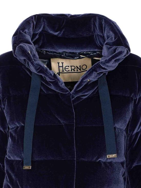26FW 에르노 스무스 벨벳 재킷 PI002180D15020S9200 BLUE - HERNO