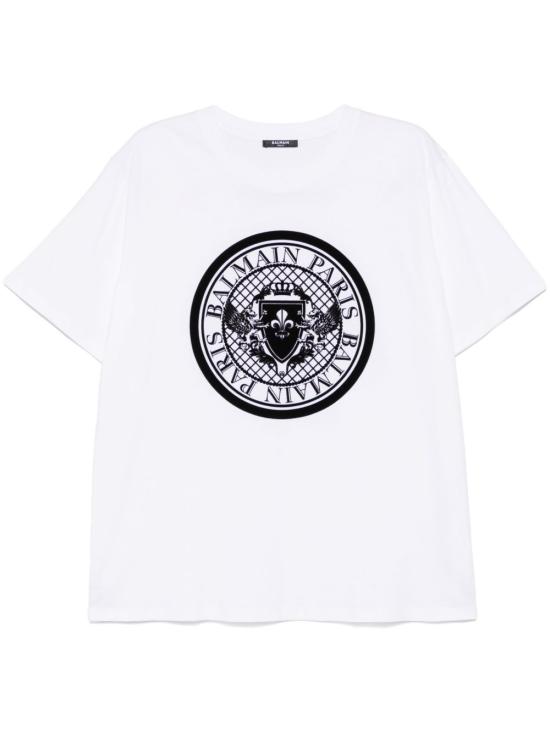 25SS 발망 반팔 티셔츠 EH1EG010BB17 GAB BLANC NOIR GAB
